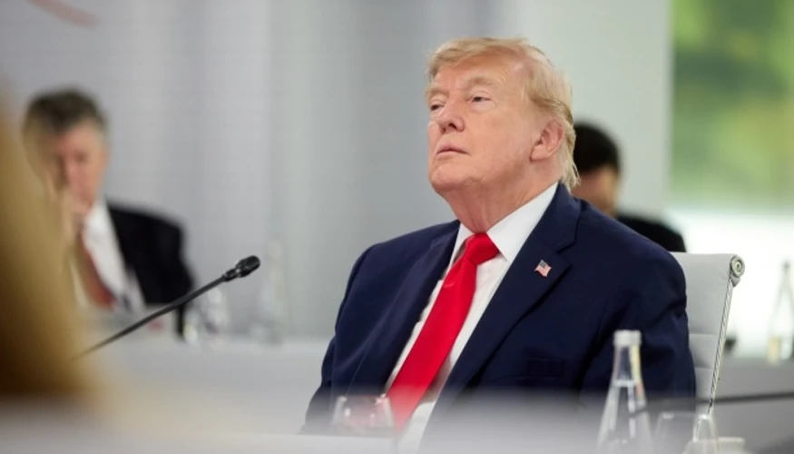 Президент США Дональд Трамп під час інтерв'ю (ілюстративне фото)